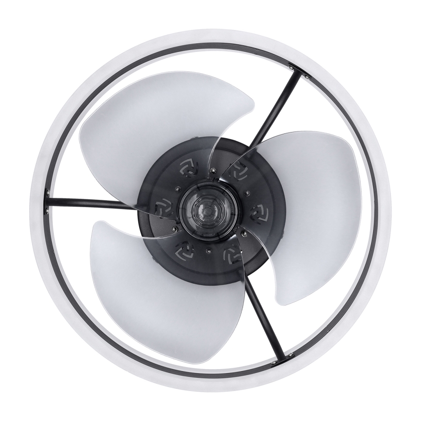 Brilagi - LED Himmennettävä kattovalaisin tuulettimella LED/30W/230V 3000-6500K musta + kauko-ohjaus