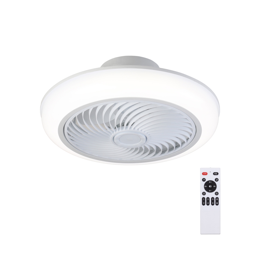Brilagi - LED Himmennettävä kattovalaisin tuulettimella LED/30W/230V 3000-6500K valkoinen + kauko-ohjaus