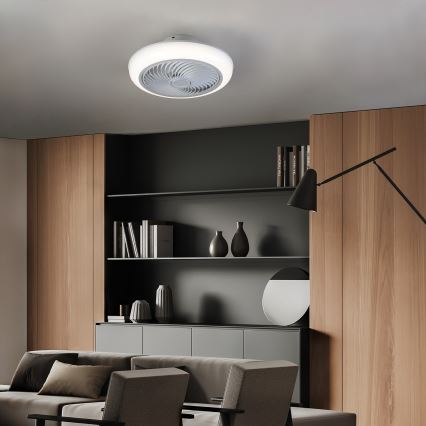 Brilagi - LED Himmennettävä kattovalaisin tuulettimella LED/30W/230V 3000-6500K valkoinen + kauko-ohjaus