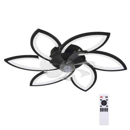 Brilagi - LED Himmennettävä kattovalaisin tuulettimella LED/50W/230V 3000-6500K musta + kauko-ohjaus