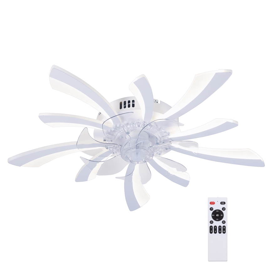 Brilagi - LED Himmennettävä kattovalaisin tuulettimella LED/50W/230V 3000-6500K valkoinen + kauko-ohjaus