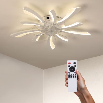 Brilagi - LED Himmennettävä kattovalaisin tuulettimella LED/50W/230V 3000-6500K valkoinen + kauko-ohjaus