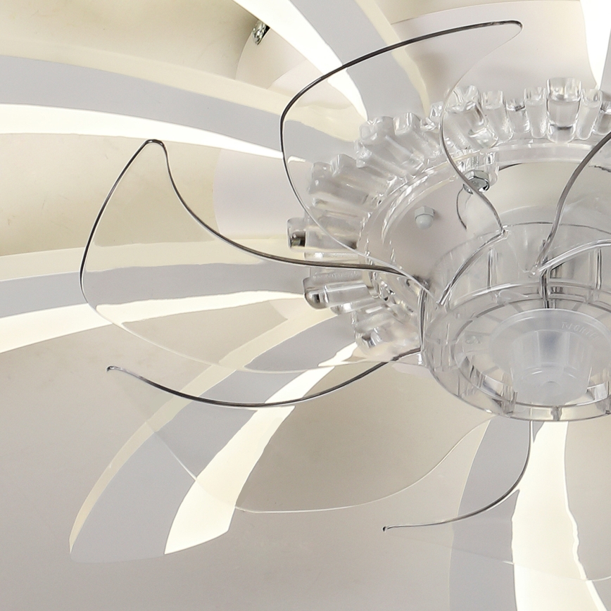 Brilagi - LED Himmennettävä kattovalaisin tuulettimella LED/50W/230V 3000-6500K valkoinen + kauko-ohjaus