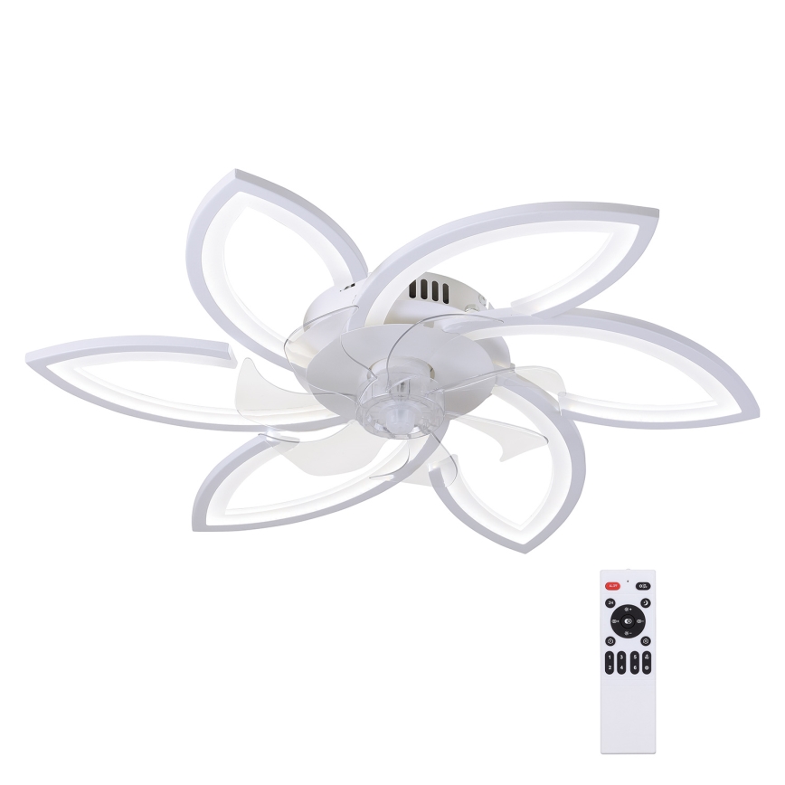 Brilagi - LED Himmennettävä kattovalaisin tuulettimella LED/50W/230V 3000-6500K valkoinen + kauko-ohjaus
