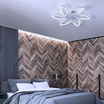 Brilagi - LED Himmennettävä kattovalaisin tuulettimella LED/50W/230V 3000-6500K valkoinen + kauko-ohjaus