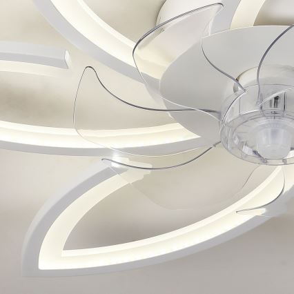 Brilagi - LED Himmennettävä kattovalaisin tuulettimella LED/50W/230V 3000-6500K valkoinen + kauko-ohjaus