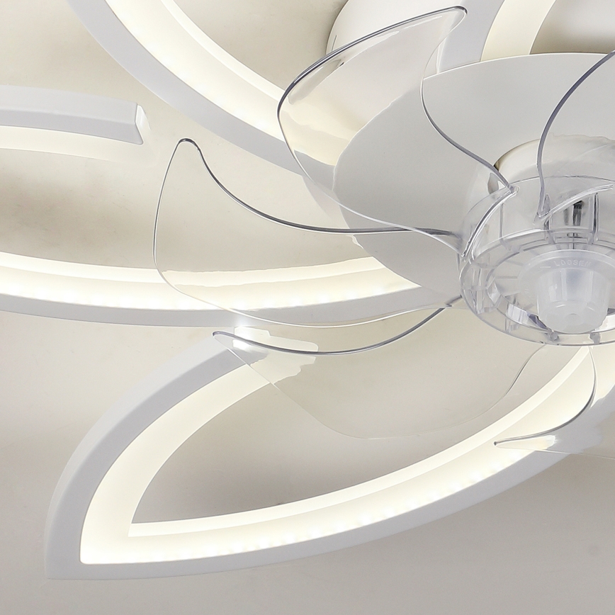 Brilagi - LED Himmennettävä kattovalaisin tuulettimella LED/50W/230V 3000-6500K valkoinen + kauko-ohjaus