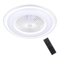 Brilagi - LED Himmennettävä valo tuulettimella RONDA LED/48W/230V 3000-6000K valkoinen + kaukosäädin