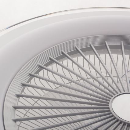 Brilagi - LED Himmennettävä valo tuulettimella RONDA LED/48W/230V 3000-6000K hopea + kaukosäädin