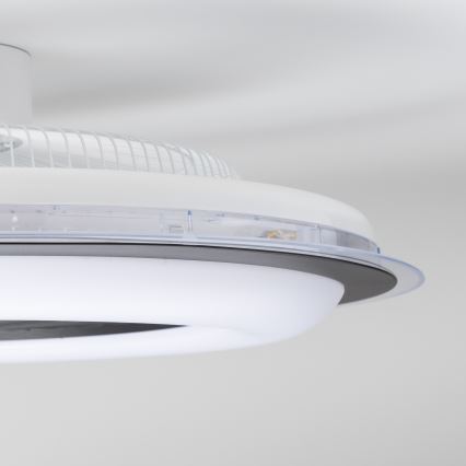 Brilagi - LED Himmennettävä valo tuulettimella RONDA LED/48W/230V 3000-6000K musta + kaukosäädin