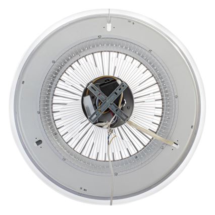 Brilagi - LED Himmennettävä valo tuulettimella RONDA LED/48W/230V 3000-6000K musta + kaukosäädin