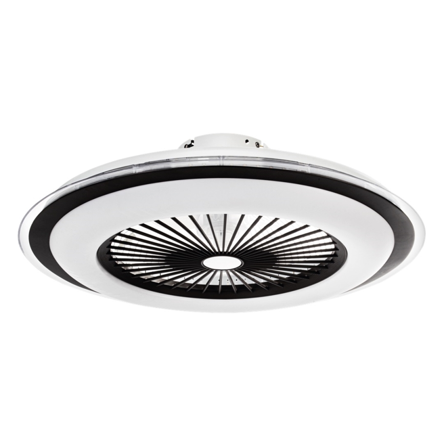 Brilagi - LED Himmennettävä valo tuulettimella RONDA LED/48W/230V 3000-6000K musta + kaukosäädin