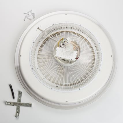 Brilagi - LED Himmennettävä valo tuulettimella RONDA LED/48W/230V 3000-6000K valkoinen + kaukosäädin