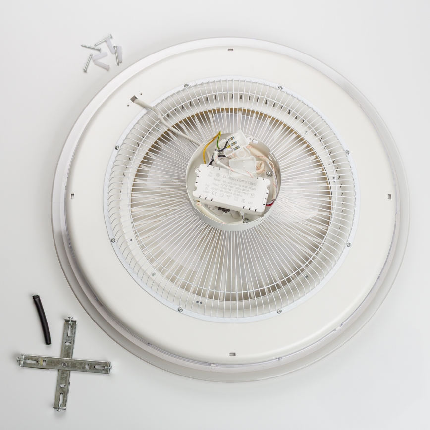 Brilagi - LED Himmennettävä valo tuulettimella RONDA LED/48W/230V 3000-6000K valkoinen + kaukosäädin