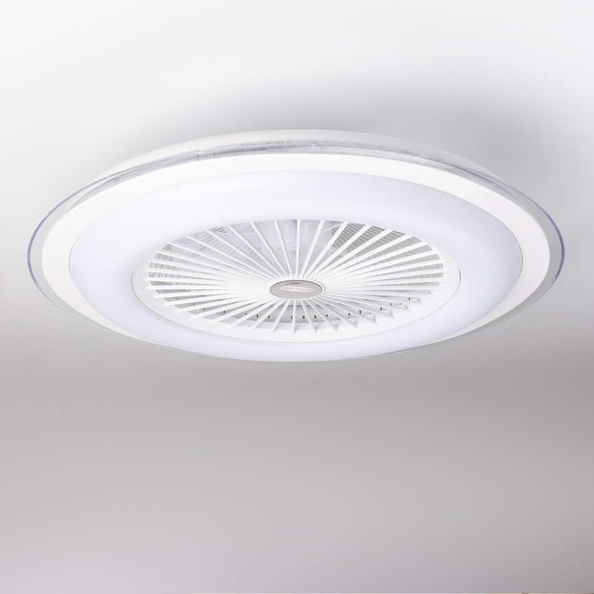 Brilagi - LED Himmennettävä valo tuulettimella RONDA LED/48W/230V 3000-6000K valkoinen + kaukosäädin