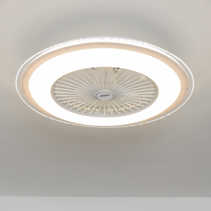 Brilagi - LED Himmennettävä valo tuulettimella RONDA LED/48W/230V 3000-6000K valkoinen + kaukosäädin