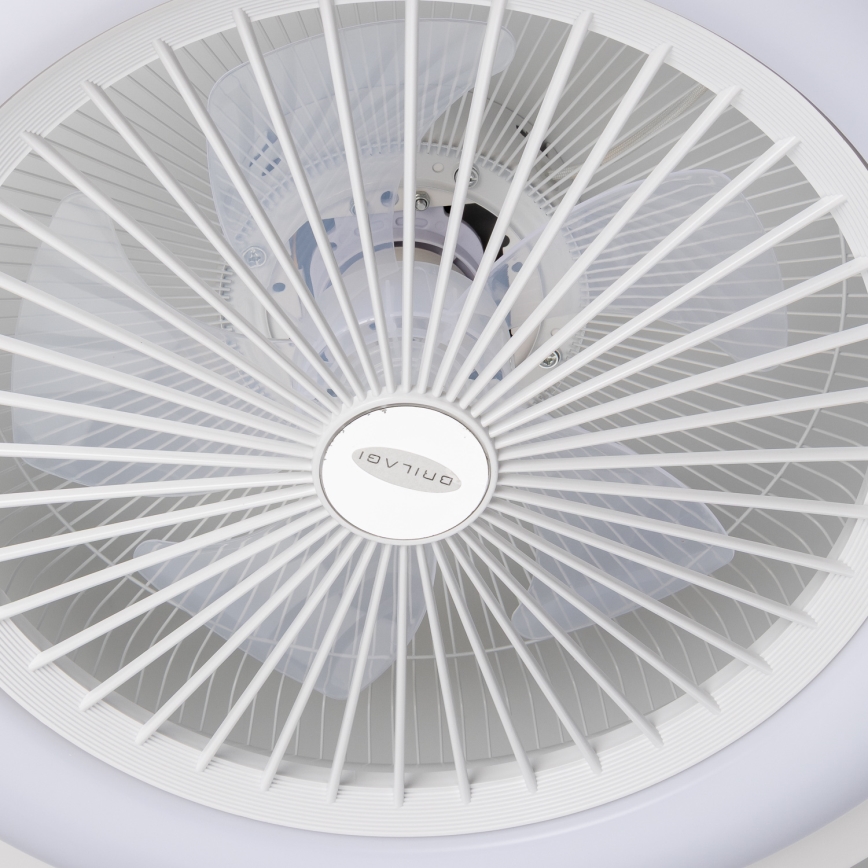 Brilagi - LED Himmennettävä valo tuulettimella RONDA LED/48W/230V 3000-6000K valkoinen + kaukosäädin
