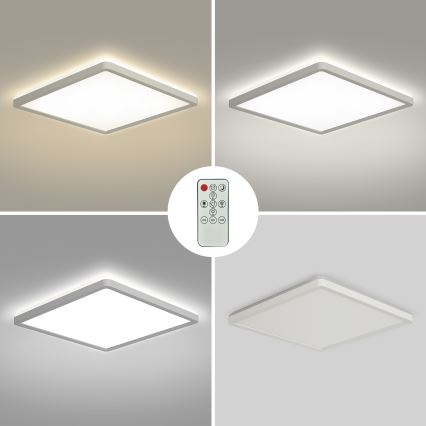 Brilagi - Himmennettävä LED-kattovalaisin ULTRA SLIM LED/18W/230V 2700-6500K 30x30 cm valkoinen + kauko-ohjaus