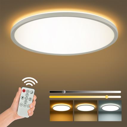 Brilagi - Himmennettävä LED-kattovalaisin ULTRA SLIM LED/24W/230V 2700-6500K halkaisija 42 cm valkoinen + kauko-ohjaus