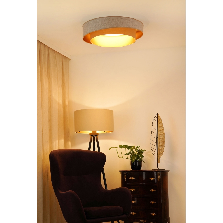 Brilagi - Himmennettävä LED-kattovalaisin VEGAS SHINE LED/24W/230V halkaisija 60 cm 3000/4000/6500K kerma/beige + kauko-ohjaus