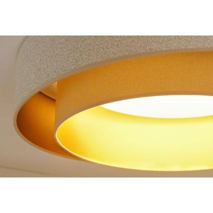 Brilagi - Himmennettävä LED-kattovalaisin VEGAS SHINE LED/24W/230V halkaisija 60 cm 3000/4000/6500K kerma/beige + kauko-ohjaus