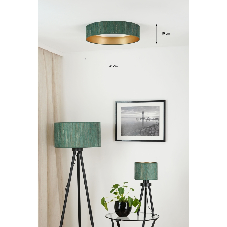 Brilagi - Himmennettävä LED-kattovalaisin VEGAS SHINE LED/24W/230V 3000/4000/6500K olki vihreä/kulta + kauko-ohjaus