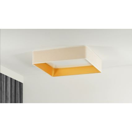 Brilagi - Himmennettävä LED-kattovalaisin VELVET SQUARE SMART LED/36W/230V 2700-6500K Wi-Fi Tuya + kauko-ohjaus kerma