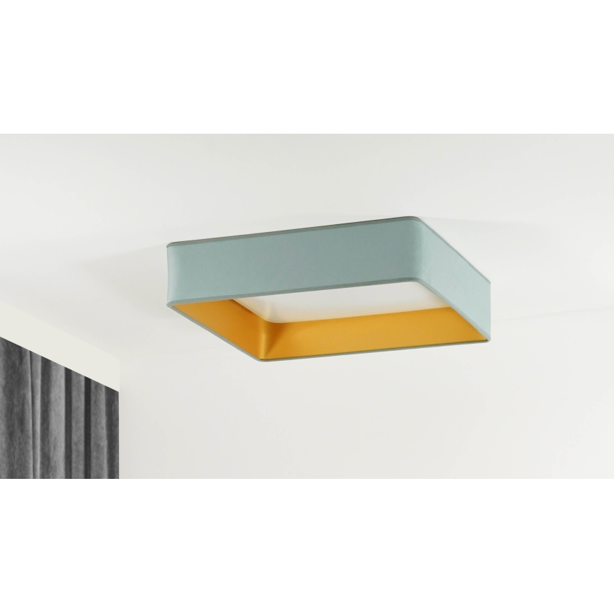 Brilagi - Himmennettävä LED-kattovalaisin VELVET SQUARE SMART LED/36W/230V 2700-6500K Wi-Fi Tuya + kauko-ohjaus minttu