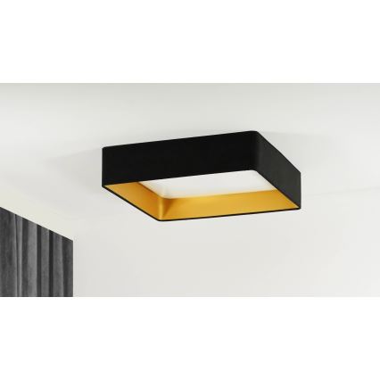 Brilagi - Himmennettävä LED-kattovalaisin VELVET SQUARE SMART LED/36W/230V 2700-6500K Wi-Fi Tuya + kauko-ohjaus musta