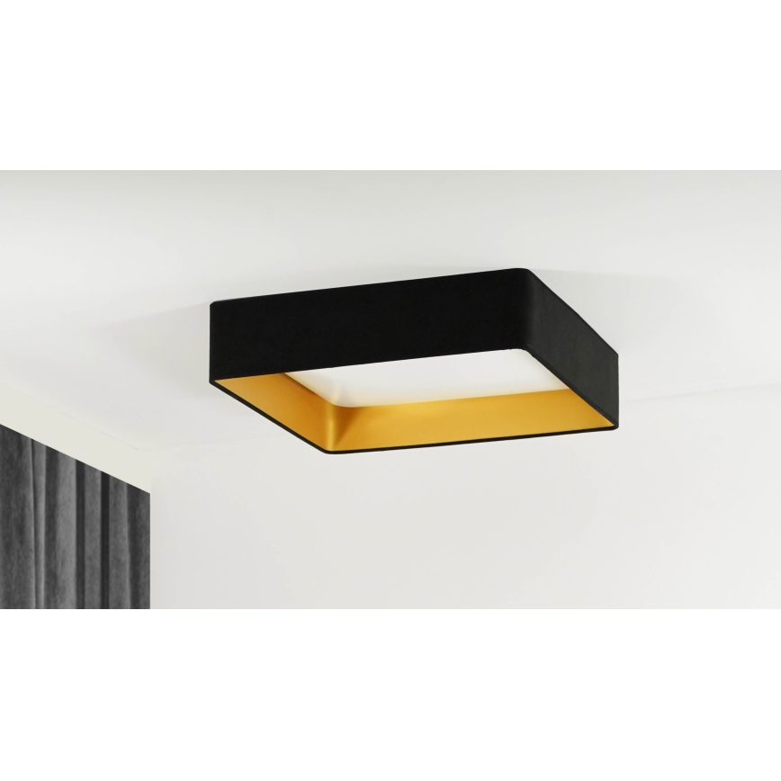 Brilagi - Himmennettävä LED-kattovalaisin VELVET SQUARE SMART LED/36W/230V 2700-6500K Wi-Fi Tuya + kauko-ohjaus musta