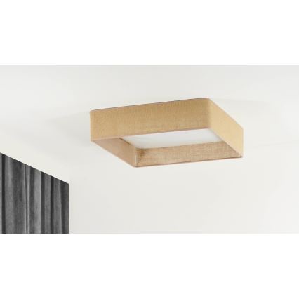 Brilagi - Himmennettävä LED-kattovalaisin VELVET SQUARE SMART LED/36W/230V 2700-6500K Wi-Fi Tuya + kauko-ohjaus ruskea