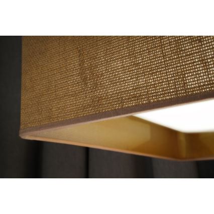 Brilagi - Himmennettävä LED-kattovalaisin VELVET SQUARE SMART LED/36W/230V 2700-6500K Wi-Fi Tuya + kauko-ohjaus ruskea