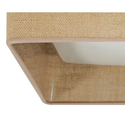 Brilagi - Himmennettävä LED-kattovalaisin VELVET SQUARE SMART LED/36W/230V 2700-6500K Wi-Fi Tuya + kauko-ohjaus ruskea