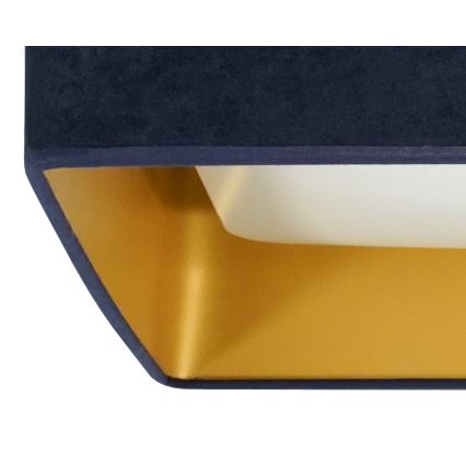 Brilagi - Himmennettävä LED-kattovalaisin VELVET SQUARE SMART LED/36W/230V 2700-6500K Wi-Fi Tuya + kauko-ohjaus tummansininen