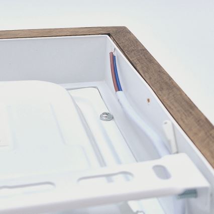 Brilagi - Himmennettävä kylpyhuoneen LED-kattovalaisin WOODY FRAME LED/24W/230V tammi 30x30 cm 3000-6000K IP44 + kauko-ohjaus