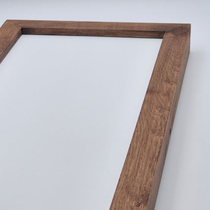 Brilagi - Himmennettävä kylpyhuoneen LED-kattovalaisin WOODY FRAME LED/50W/230V tammi kirsikka 120x30 cm 3000-6000K IP44 + kauko-ohjaus