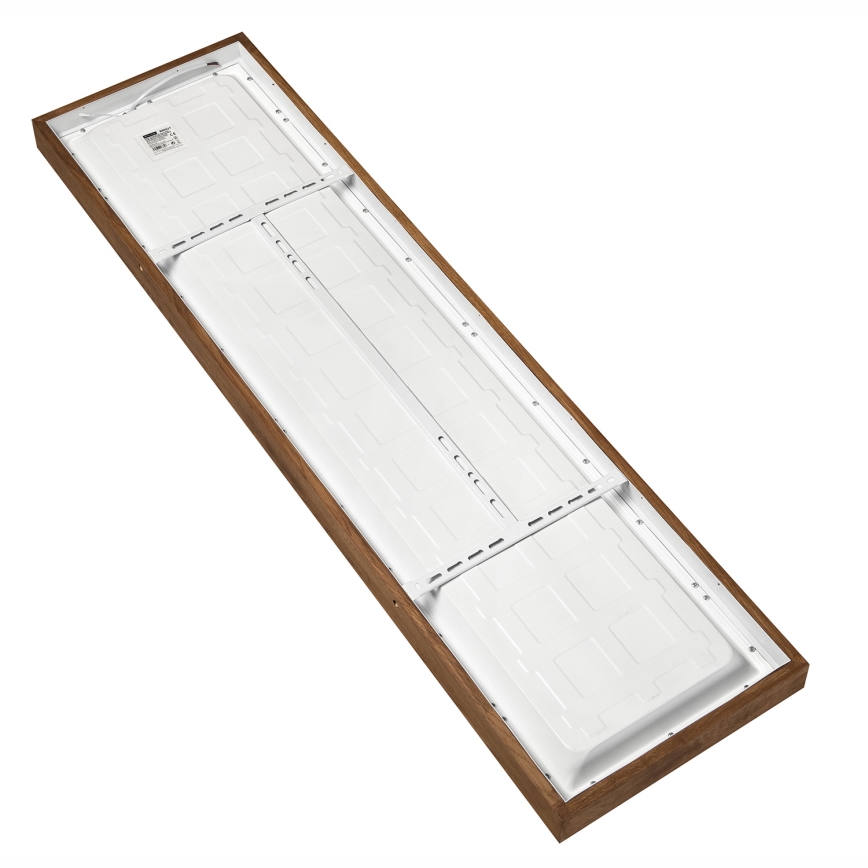 Brilagi - Himmennettävä kylpyhuoneen LED-kattovalaisin WOODY FRAME LED/50W/230V tammi kirsikka 120x30 cm 3000-6000K IP44 + kauko-ohjaus