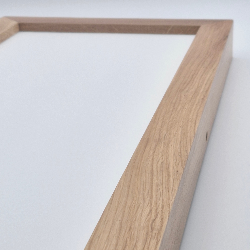 Brilagi - Himmennettävä kylpyhuoneen LED-kattovalaisin WOODY FRAME LED/50W/230V tammi 120x30 cm 3000-6000K IP44 + kauko-ohjaus