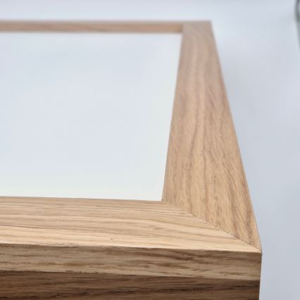 Brilagi - Himmennettävä kylpyhuoneen LED-kattovalaisin WOODY FRAME LED/50W/230V tammi 60x60 cm 3000-6000K IP44 + kauko-ohjaus