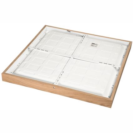 Brilagi - Himmennettävä kylpyhuoneen LED-kattovalaisin WOODY FRAME LED/50W/230V tammi 60x60 cm 3000-6000K IP44 + kauko-ohjaus