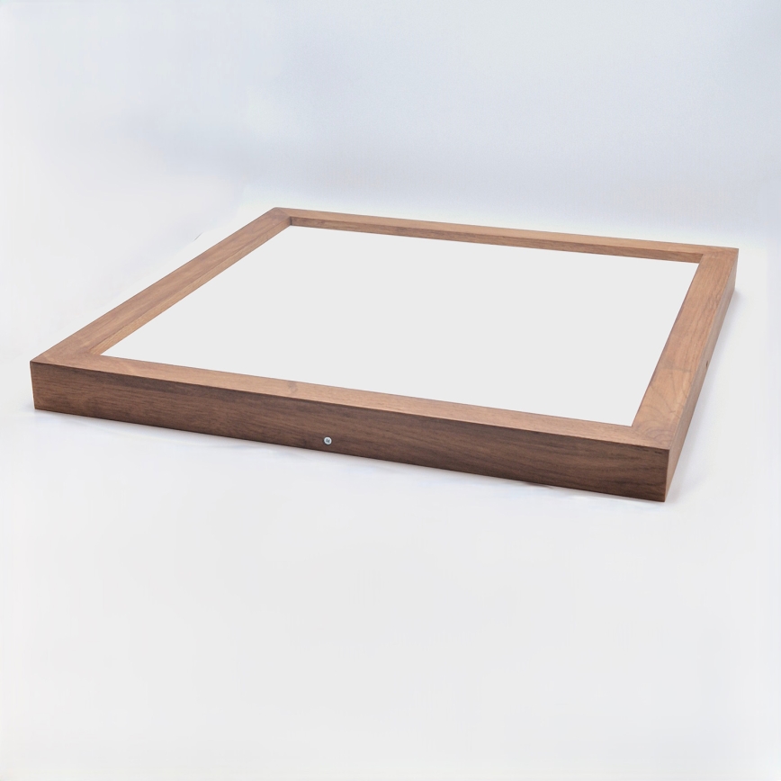 Brilagi - Himmennettävä kylpyhuoneen LED-kattovalaisin WOODY FRAME LED/50W/230V tammi kirsikka 60x60 cm 3000-6000K IP44 + kauko-ohjaus