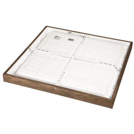 Brilagi - Himmennettävä kylpyhuoneen LED-kattovalaisin WOODY FRAME LED/50W/230V tammi 60x60 cm 3000-6000K IP44 + kauko-ohjaus