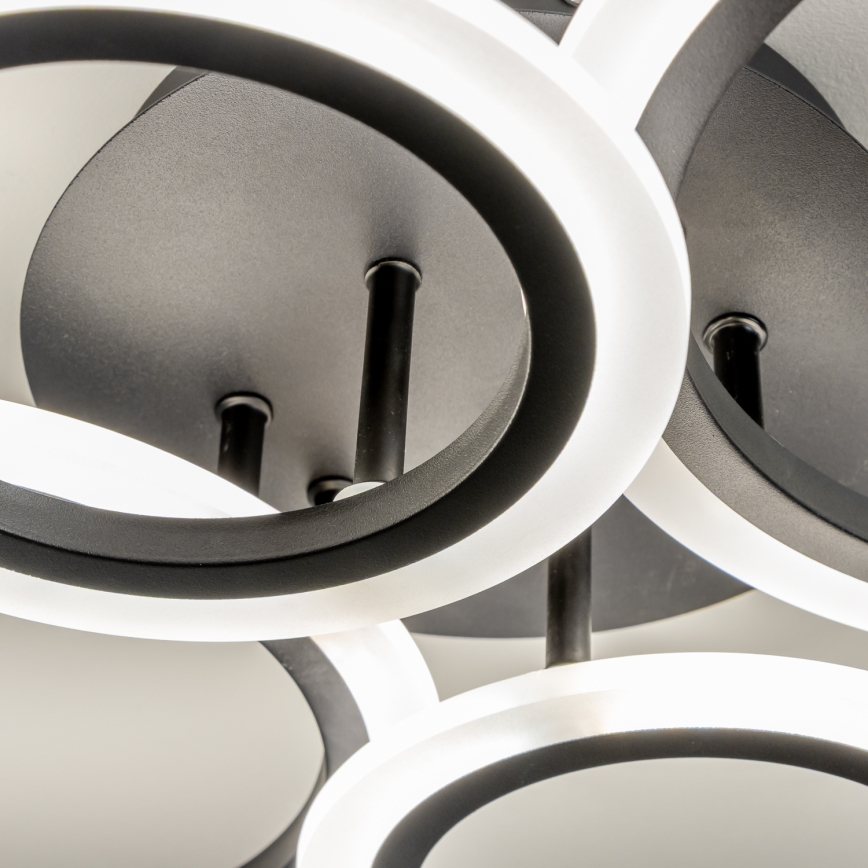 Brilagi - LED-himmennyskattokruunu ORBITS LED/50W/230V 3000-6500K antrasiitti + kauko-ohjaus