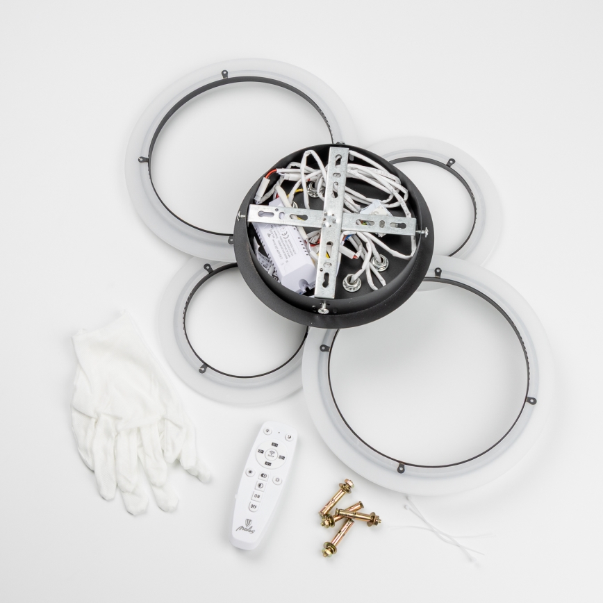 Brilagi - LED-himmennyskattokruunu ORBITS LED/50W/230V 3000-6500K antrasiitti + kauko-ohjaus