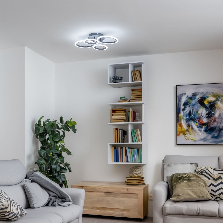 Brilagi - LED-himmennyskattokruunu ORBITS LED/50W/230V 3000-6500K + kauko-ohjaus