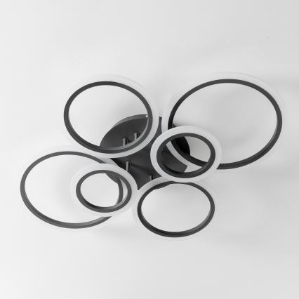 Brilagi - LED-himmennyskattokruunu ORBITS LED/85W/230V 3000-6500K antrasiitti + kauko-ohjaus