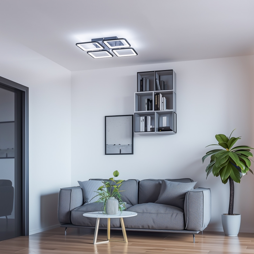 Brilagi - LED-himmennyskattokruunu SQUARED LED/85W/230V 3000-6500K + kauko-ohjaus