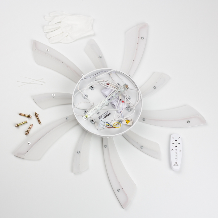 Brilagi - LED-himmennyskattokruunu TWIST LED/55W/230V 3000-6500K valkoinen + kauko-ohjaus