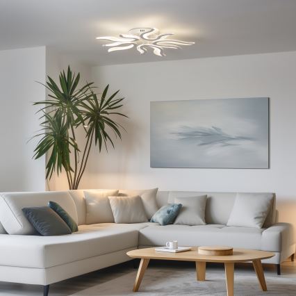 Brilagi - LED-himmennyskattokruunu TWIST LED/65W/230V 3000-6500K valkoinen + kauko-ohjaus