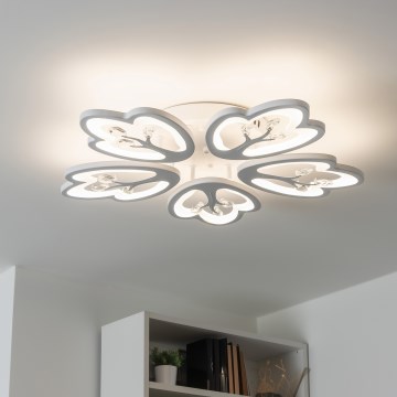 Brilagi - LED-himmennyskattokruunu TWIST LED/80W/230V 3000-6500K valkoinen + kauko-ohjaus